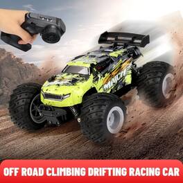 Loheer - Remote Control Car Green RC Vehicle for Kids All Terrain Indoor Outdoor Toy
