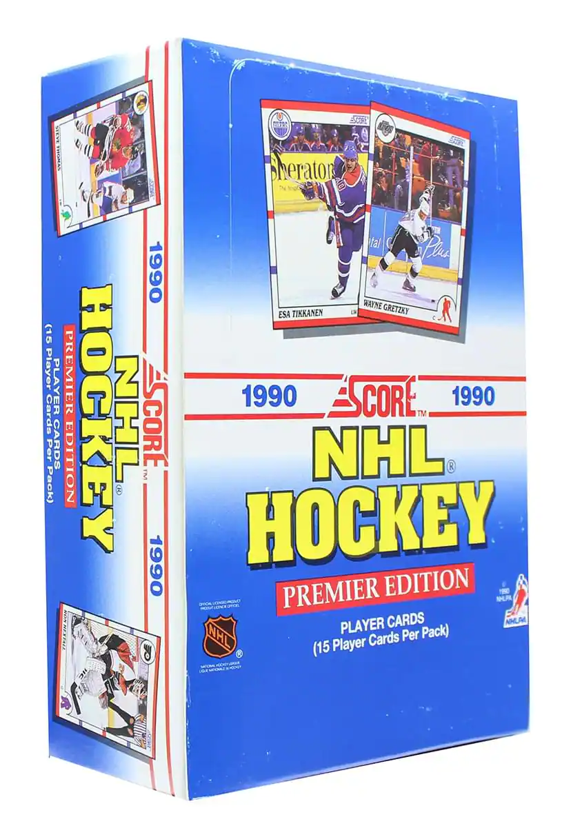 NHL - 1990 Score Hockey Trading Card Box | 36 Packs - Blue