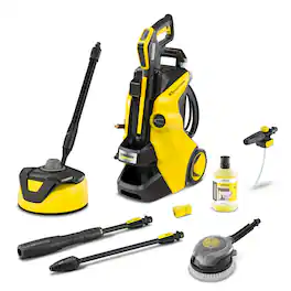 Karcher - K 5 Power Control CHK: 2500 PSI, 1.55 GPM, includes Car Kit, Surface Cleaner & Foam Cannon, for cars, siding & driveways - Yellow