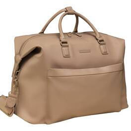 Boarding Pass - Santorini Vegan Saffiano Leather Duffel - 020-TAUPE