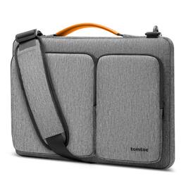 tomtoc - Defender-A42 360° Protective Laptop Shoulder Bag Case for 15-inch MacBook Air (A3448)/Pro M5/M4/M3/M2 2026-2016 - Gray