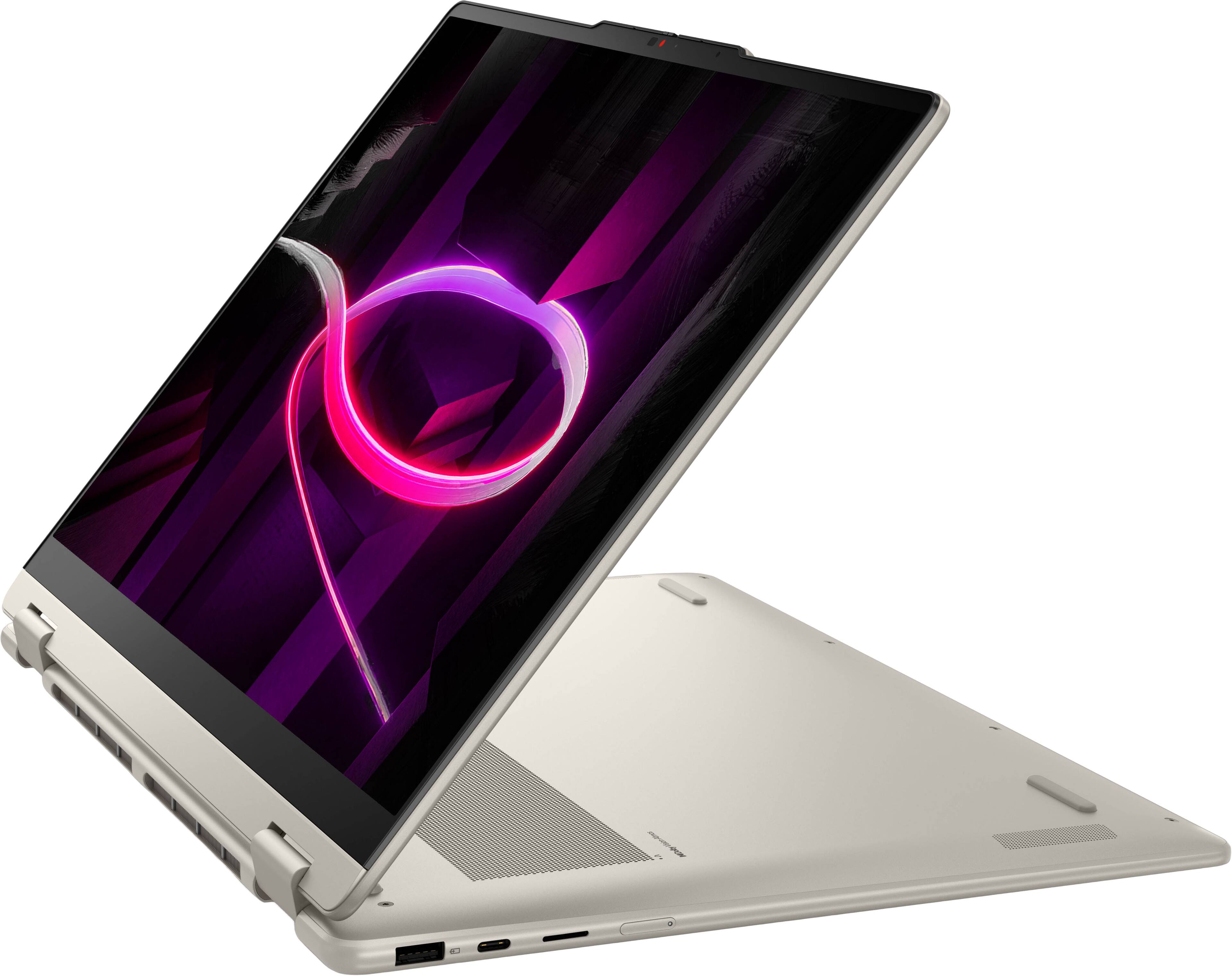 Alt View 6. Lenovo - Yoga 7a 2-in-1 16" 2K OLED Touchscreen Laptop - AMD Ryzen AI 5 430 2026- 8GB Memory - 512GB Storage - Copilot+ PC - Seashell.