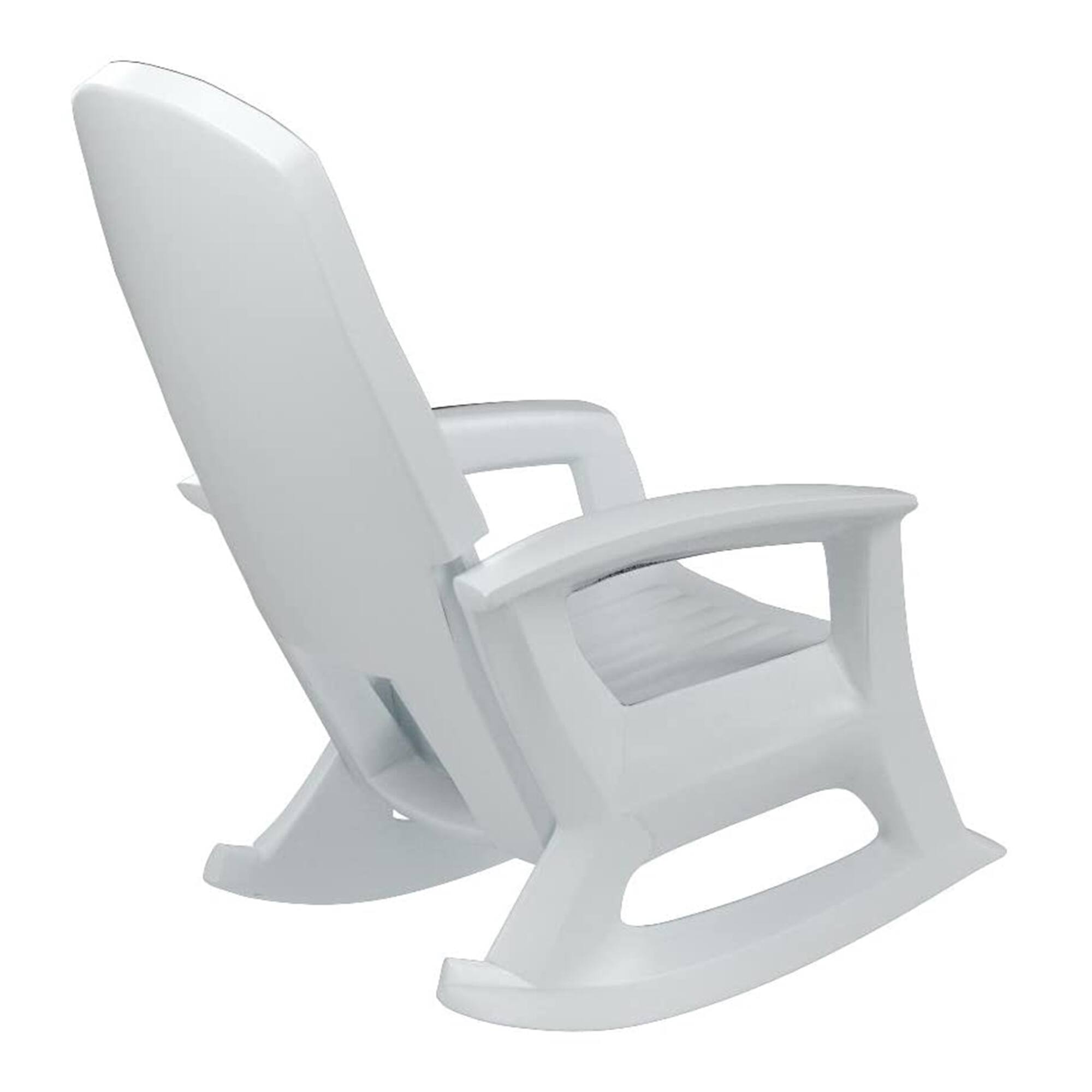 Alt View 8. Semco - Semco Rockaway Heavy Duty All Weather Outdoor Rocking Chair, White (2 Pack) - White.