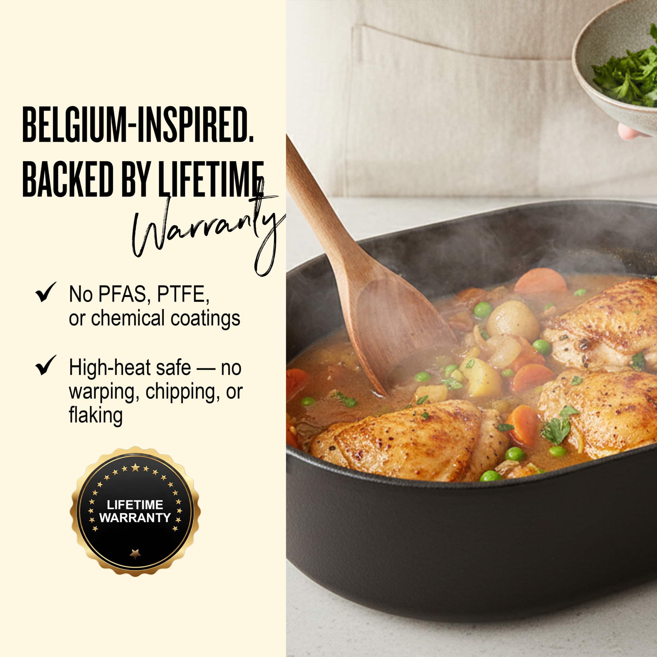 Alva Nori Enameled Cast Iron Dutch Oven - Thumbnail 5