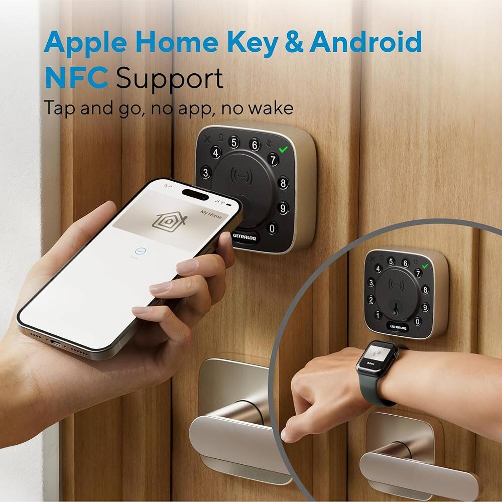 Apple Home Key & Android NFC Support
Tap and go, no app, no wake
