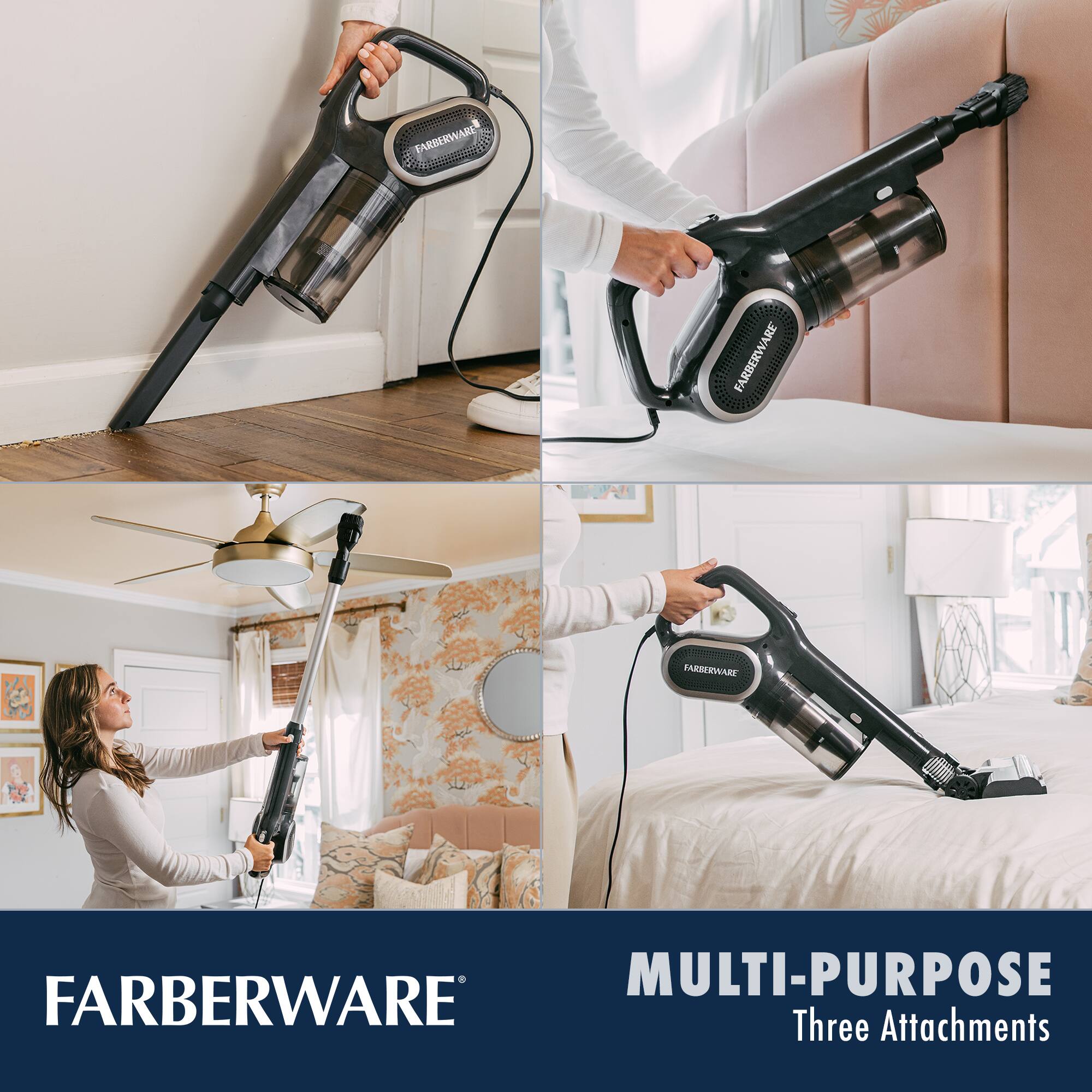 FARBERWARE  
MULTI-PURPOSE  
Three Attachments
