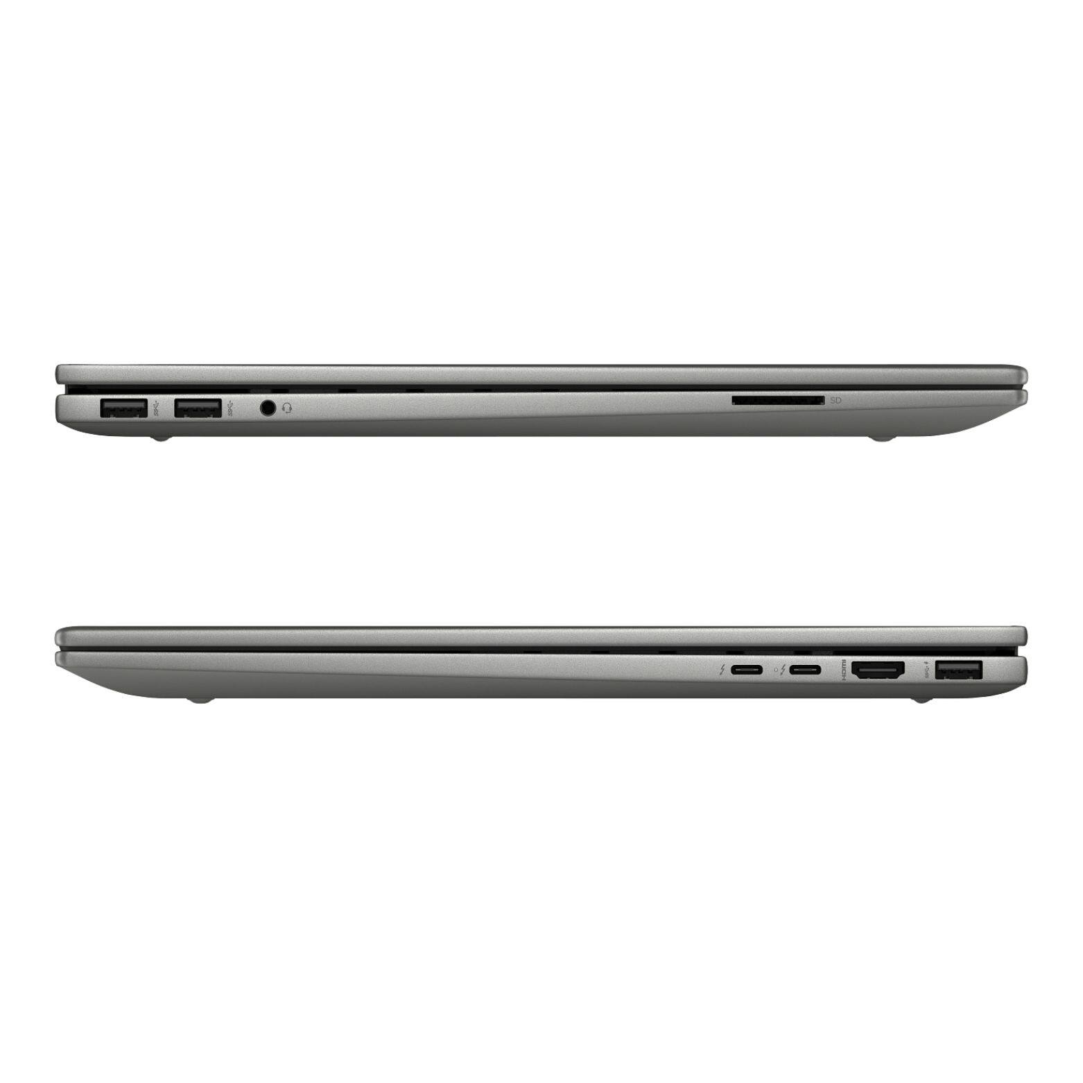 Alt View 4. HP - Envy 17-cw1003ca 17.3" FHD Touch Intel Core Ultra 7 155H 1.4 GHz up to 4.8 GHz 32GB 1TB SSD Windows 11 Home Laptop - Mineral Silver.