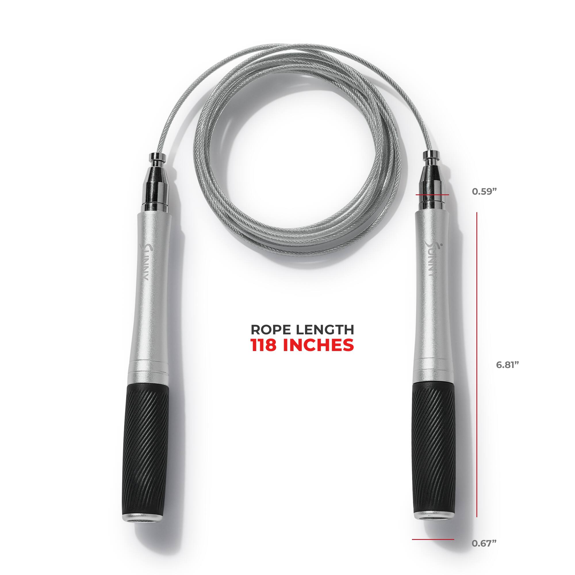 0.59" LINNY SONNY  
ROPE LENGTH 118 INCHES  
6.81"  
0.67"