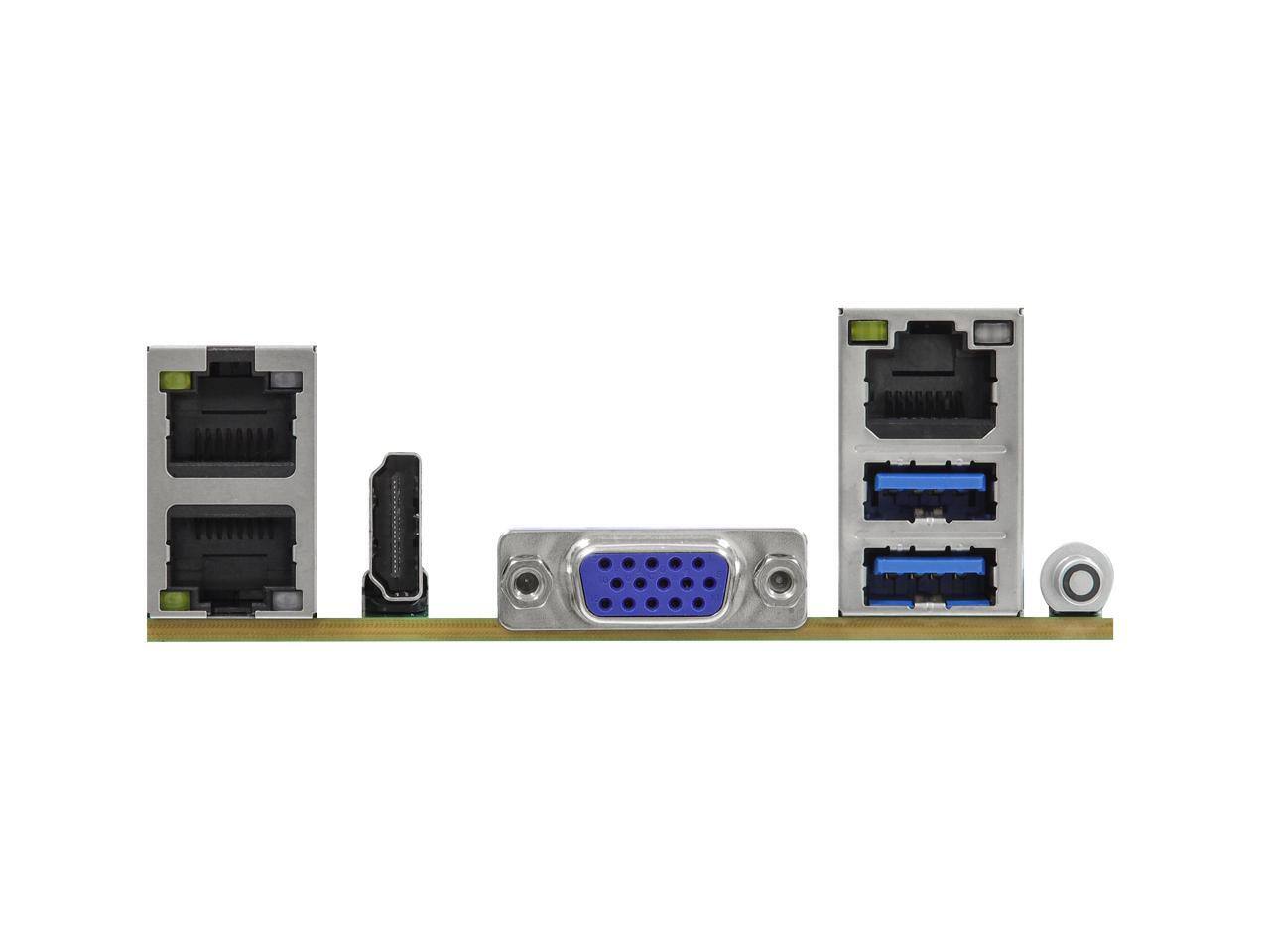 Alt View 3. ASRock - ASRock Rack AM5D4ID-2T/BCM mini-ITX Server MB, AMD EPYC 4005/Ryzen 9000/8000/7000 AM5, Dual 10G LAN.