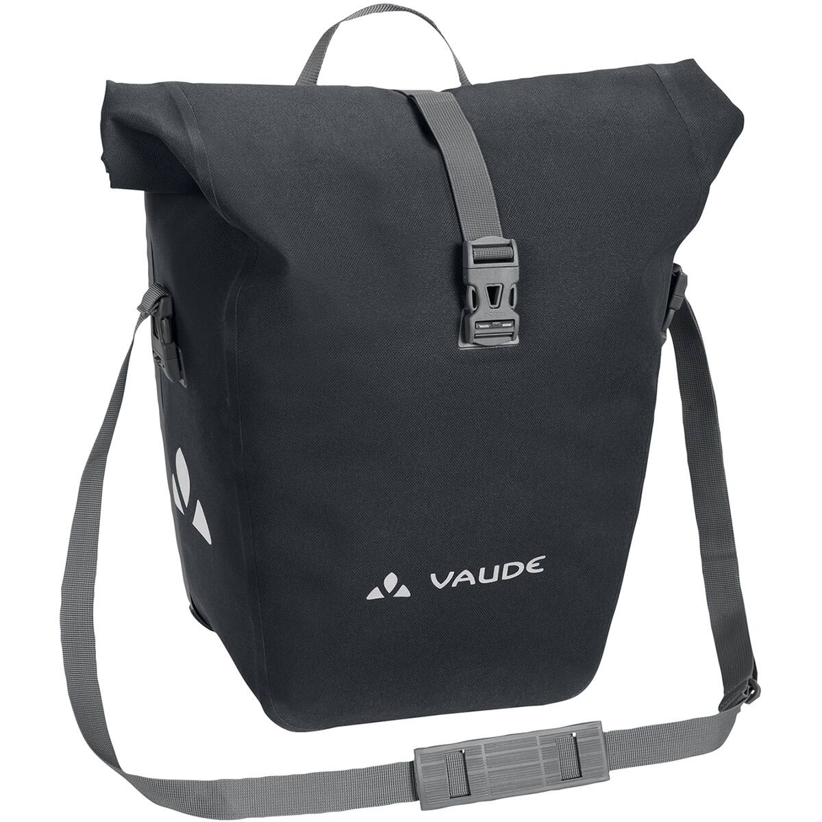 Front. VAUDE - Vaude Aqua Back Deluxe Single Rear Bike Pannier - Phantom Black - Phantom Black.