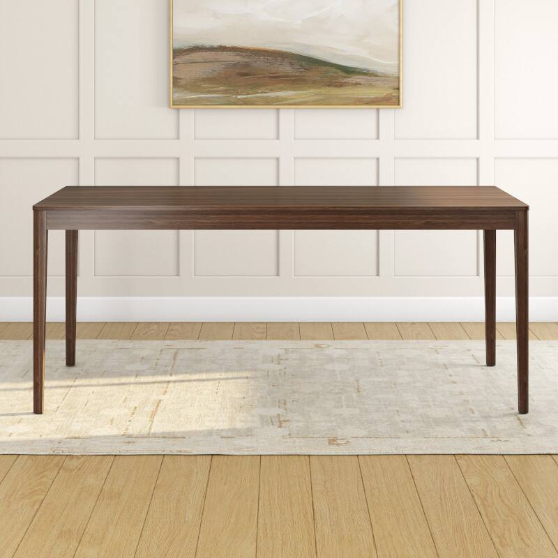 Alt View 1. Grain & Grove - Crew Dining Table (72in), Walnut - Walnut.