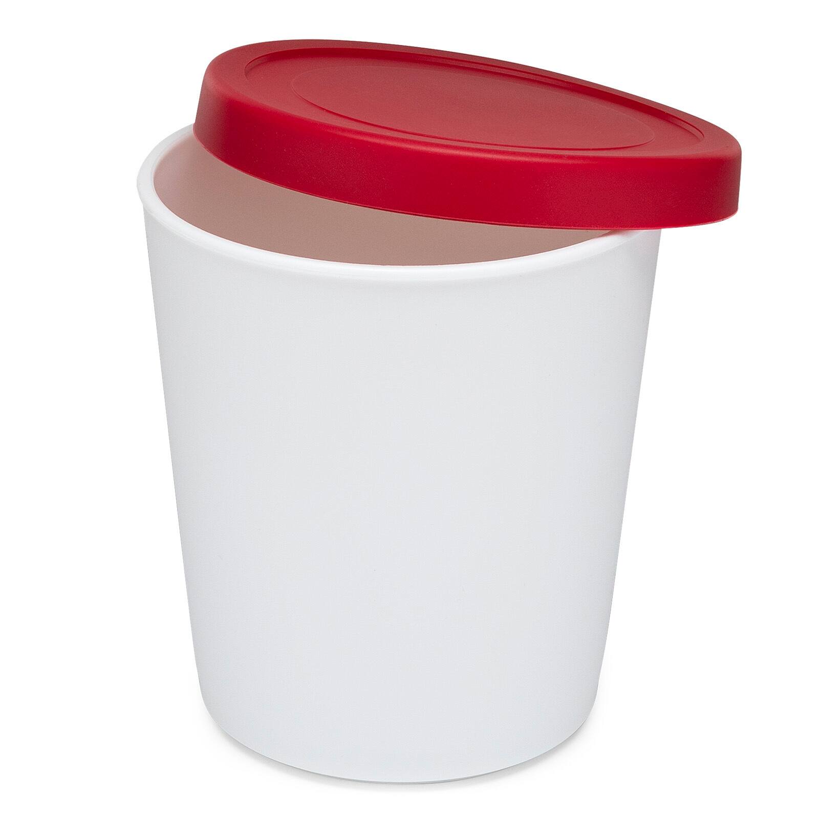 Angle. ChefWave - ChefWave Reusable Silicone Ice Cream Storage Containers w/Lids (2-Pack).