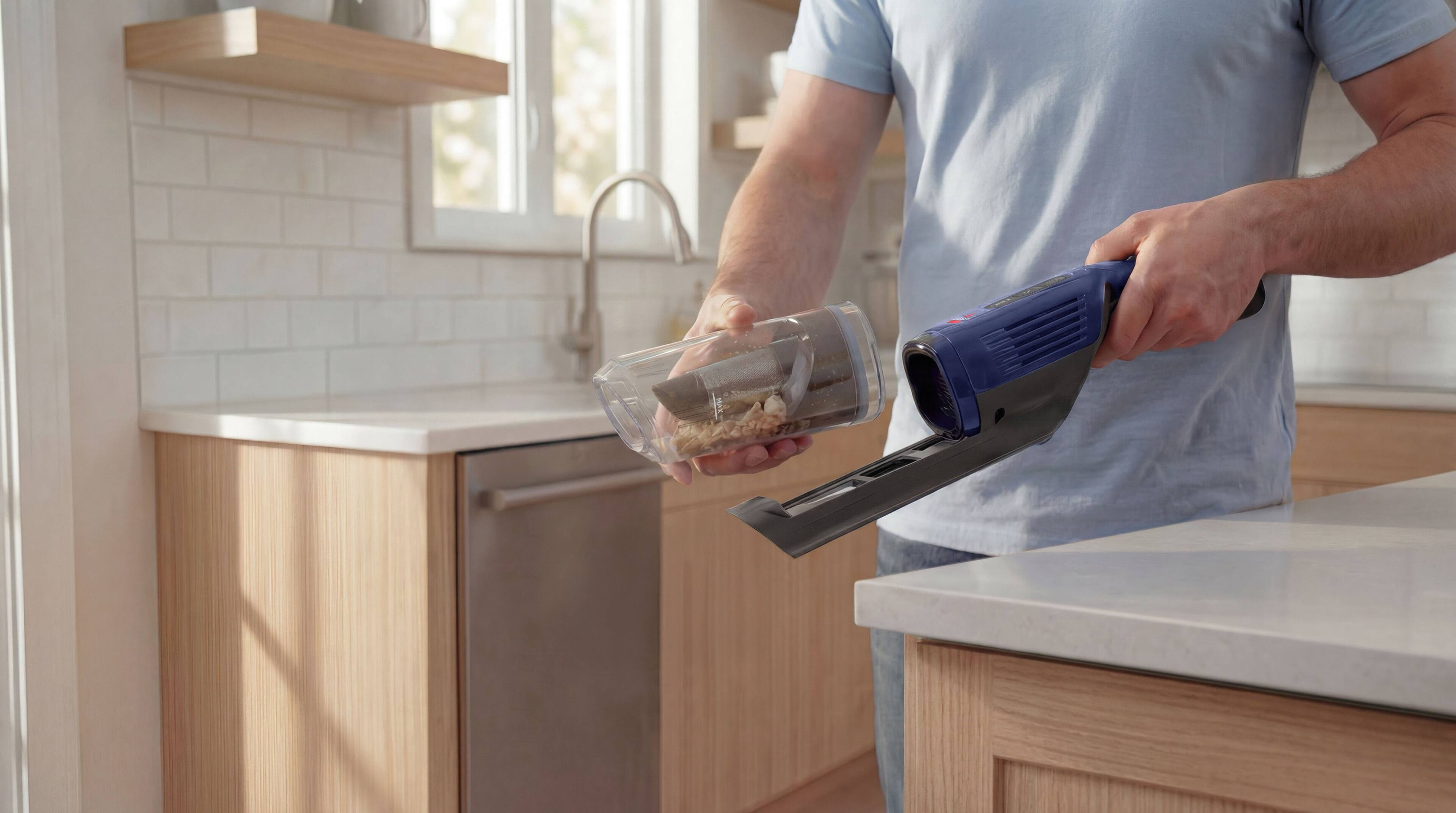 Alt View 6. BISSELL - BISSELL  ReadyClean FurFighter Hand Vacuum - Midnight.