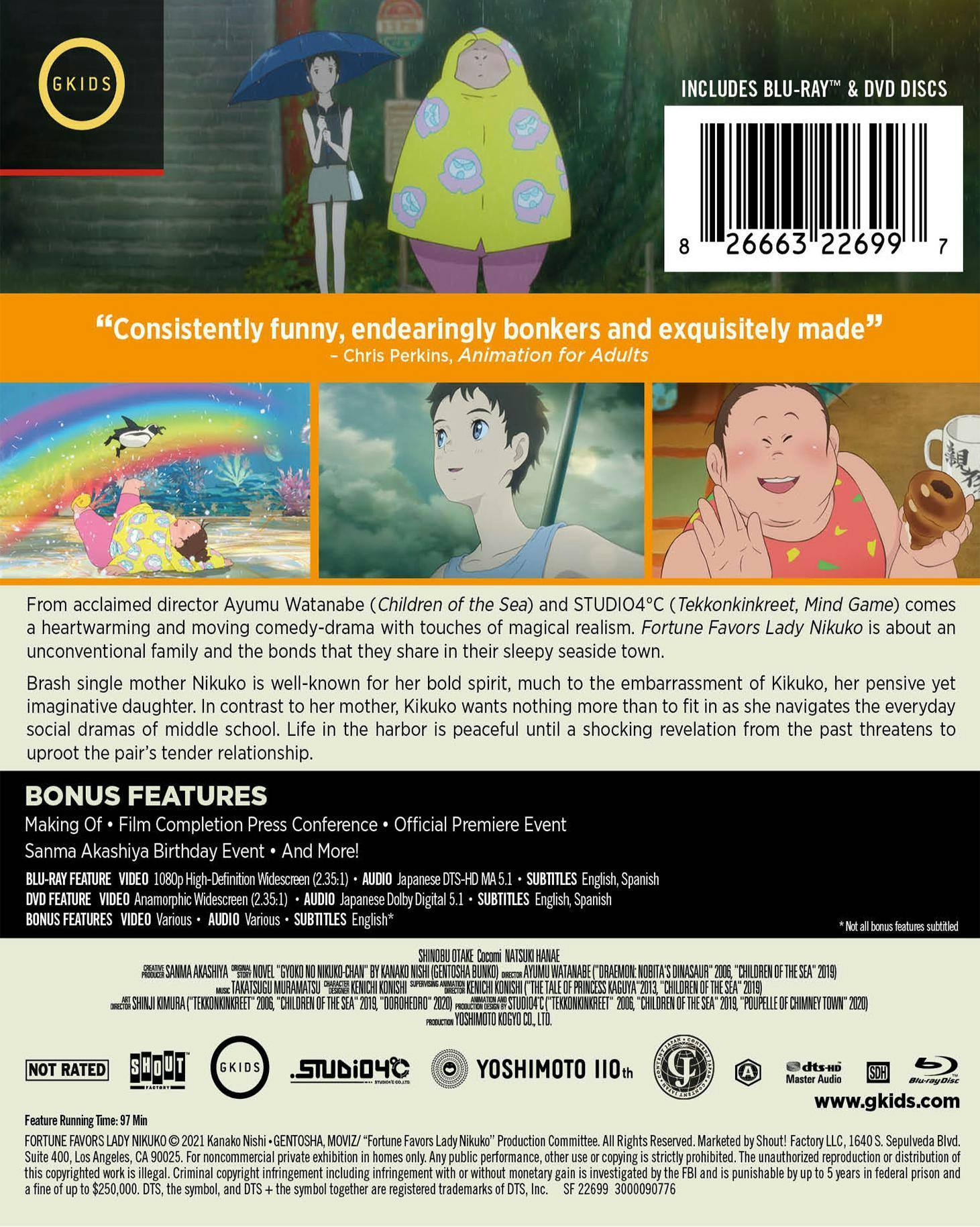 Back. Fortune Favors Lady Nikuko   - BLU-RAY.