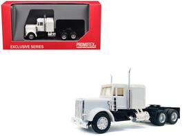 Peterbilt Sleeper Cab 1/87 (HO) Plastic Model Car by Promotex - White