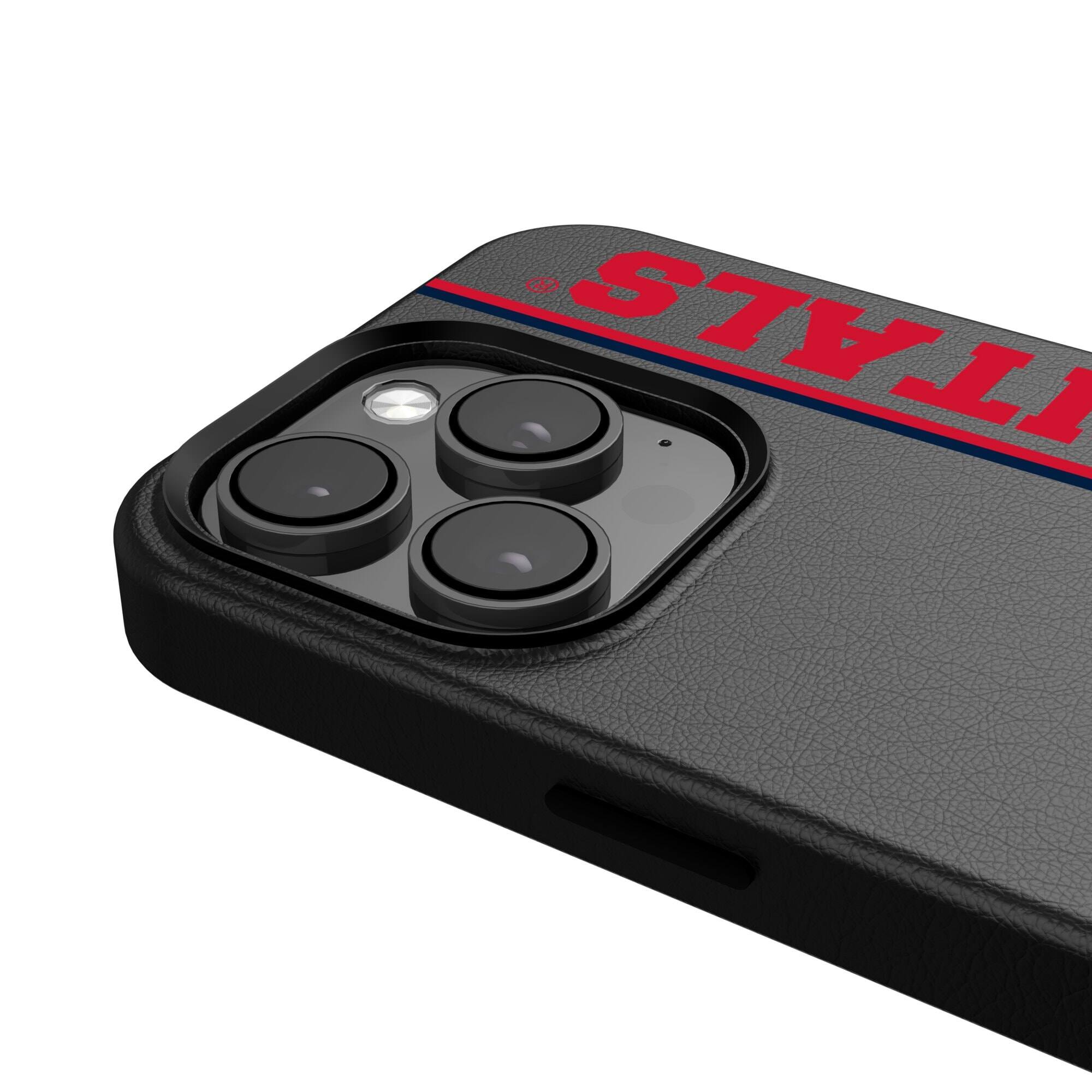 Alt View 2. Keyscaper - Black Washington Capitals Sidebar Magnetic iPhone Case - 15 Pro Max - Black.