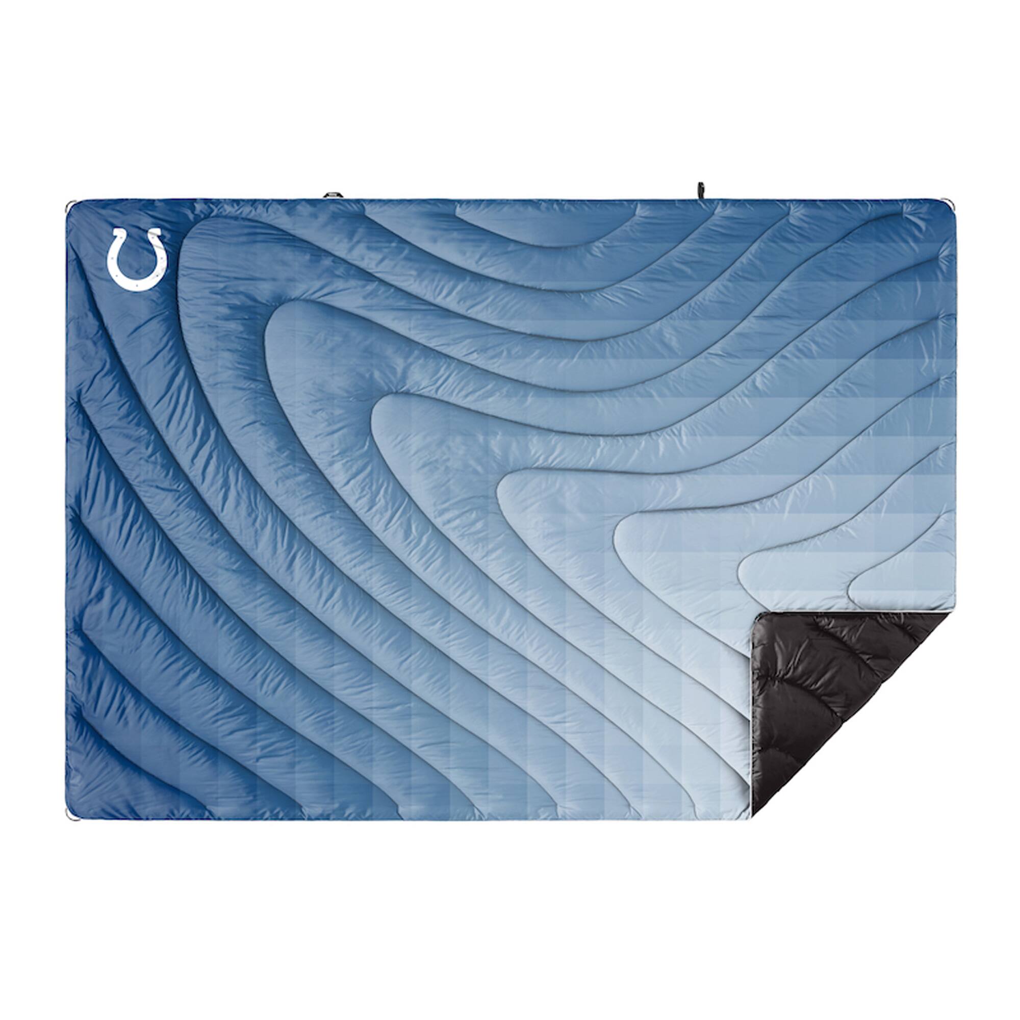 Front. Rumpl - Indianapolis Colts 75'' x 52'' Original Puffy Blanket - Multicolor.