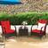 Alt View 10. Costway - 3 PCS Patio Wicker Rattan Furniture Set Coffee Table & 2 Rattan Chair W/Cushions - Red.