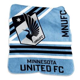 Logo Brands - Minnesota United FC 50'' x 60'' Plush Raschel Throw - Multicolor