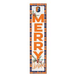 Jardine - Gettysburg Bullets 12'' x 48'' Outdoor Merry Christmas Leaner - White