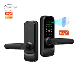 Cluzine - Aluminum Indoor Smart Lock Tuya WiFi Bedroom Security Fingerprint Password