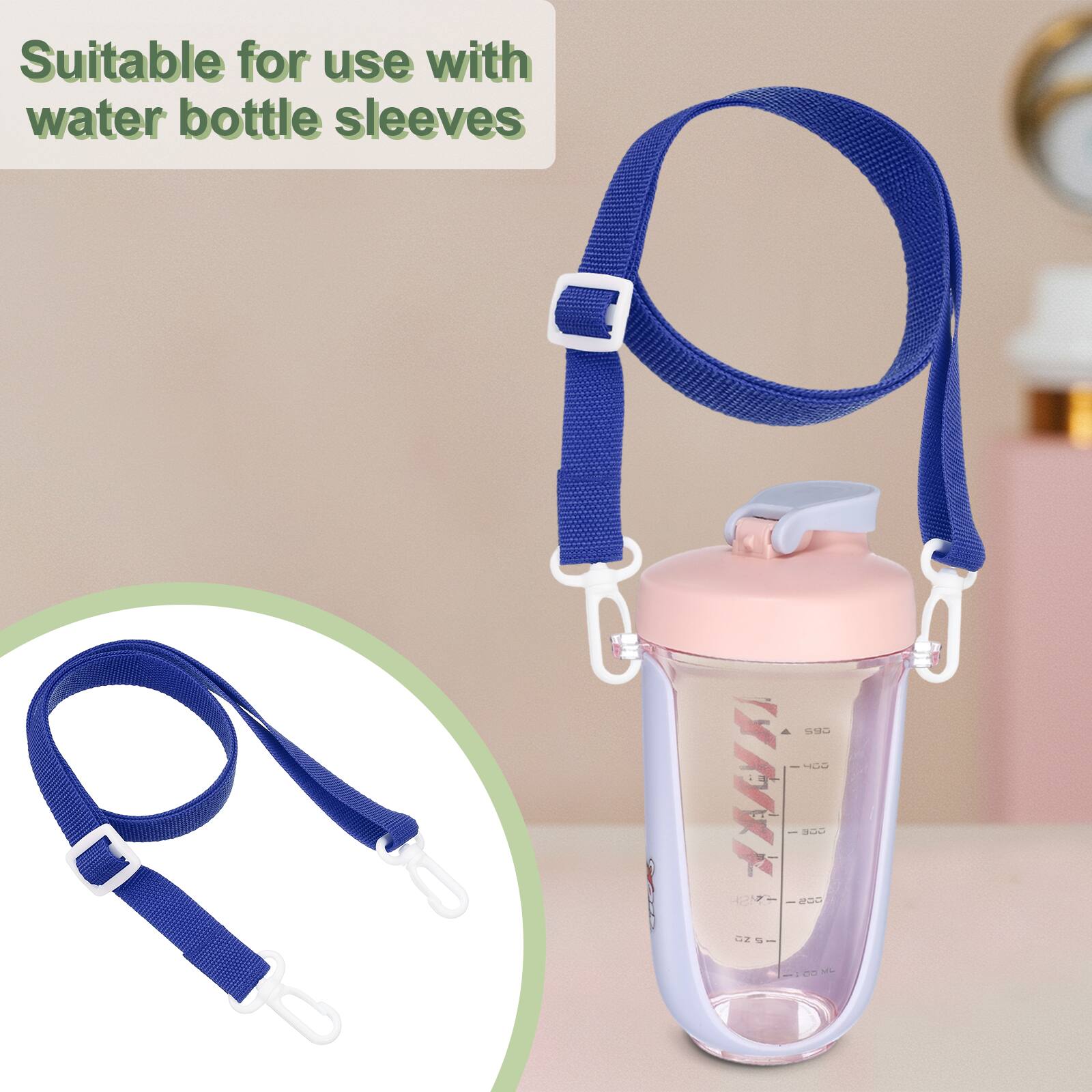 Suitable for use with water bottle sleeves