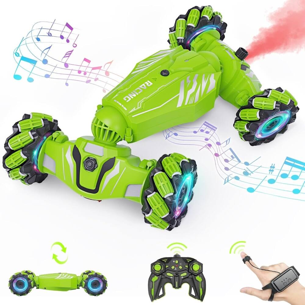 Front. Loheer - Loheer Gesture RC Car Transforming Stunt Drift Toy with Mist Sprayer Lights Music Boys Birthday Gift.