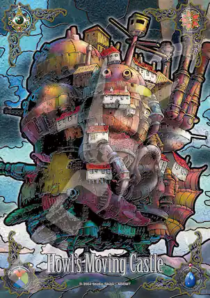 The corrected text is: "ad M 13P5 SER Howl's Moving Castle 2004 Studio Ghibli NDDMT."