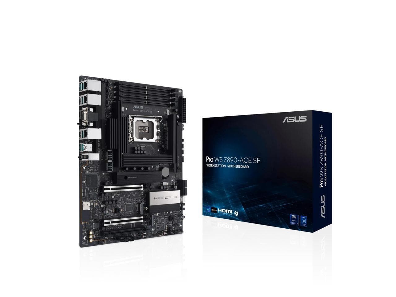 ASUS - Pro WS Z890-ACE SE Workstation Motherboard - Intel Z890 Chipset - Socket LGA-1851 - ATX