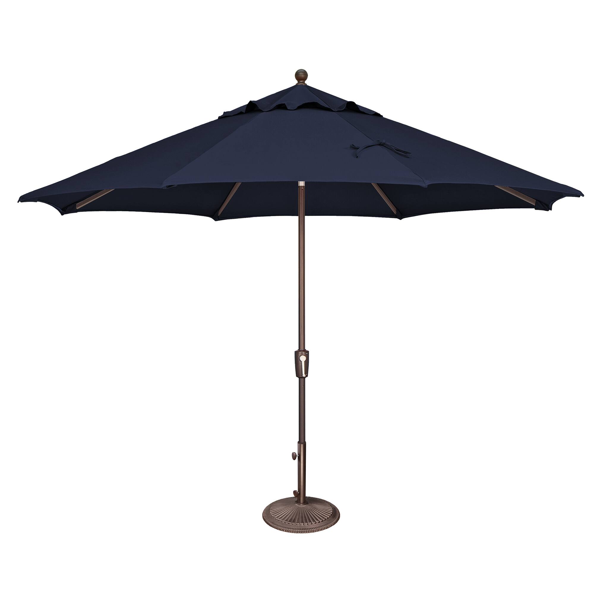 Photos - Parasol Patio Mondawe - 11' Octagon  Umbrella Push Button Tilt Bronze Frame - Navy MO-921100R174 