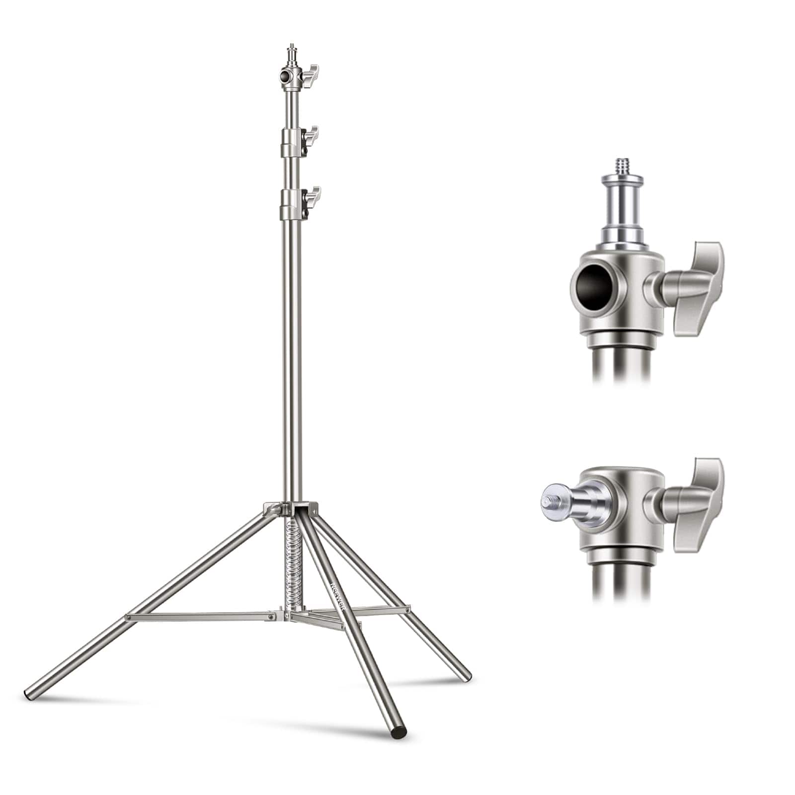Neewer - 79" Stainless Steel Light Stand with Spring Cushion