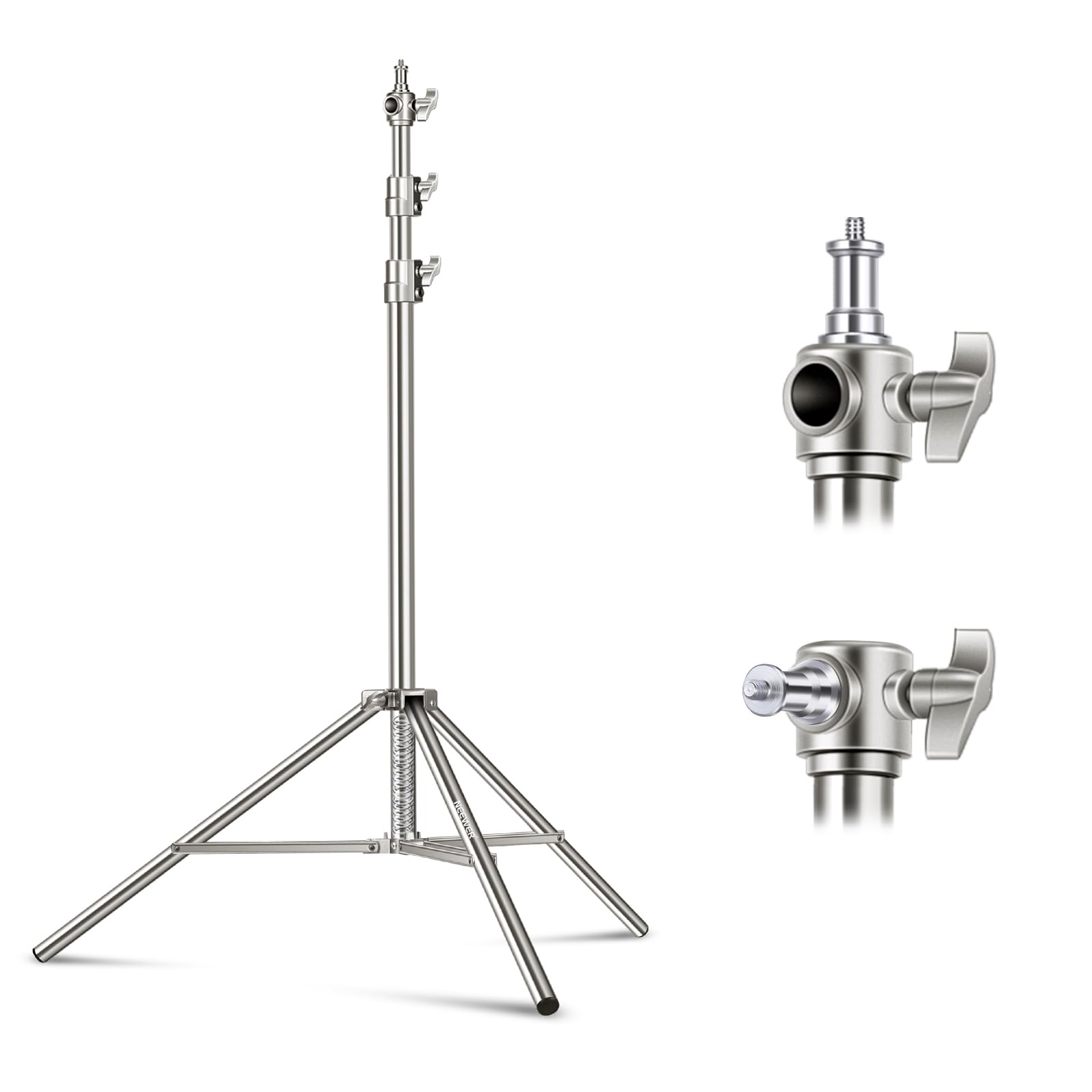 Neewer - 79" Stainless Steel Light Stand with Spring Cushion