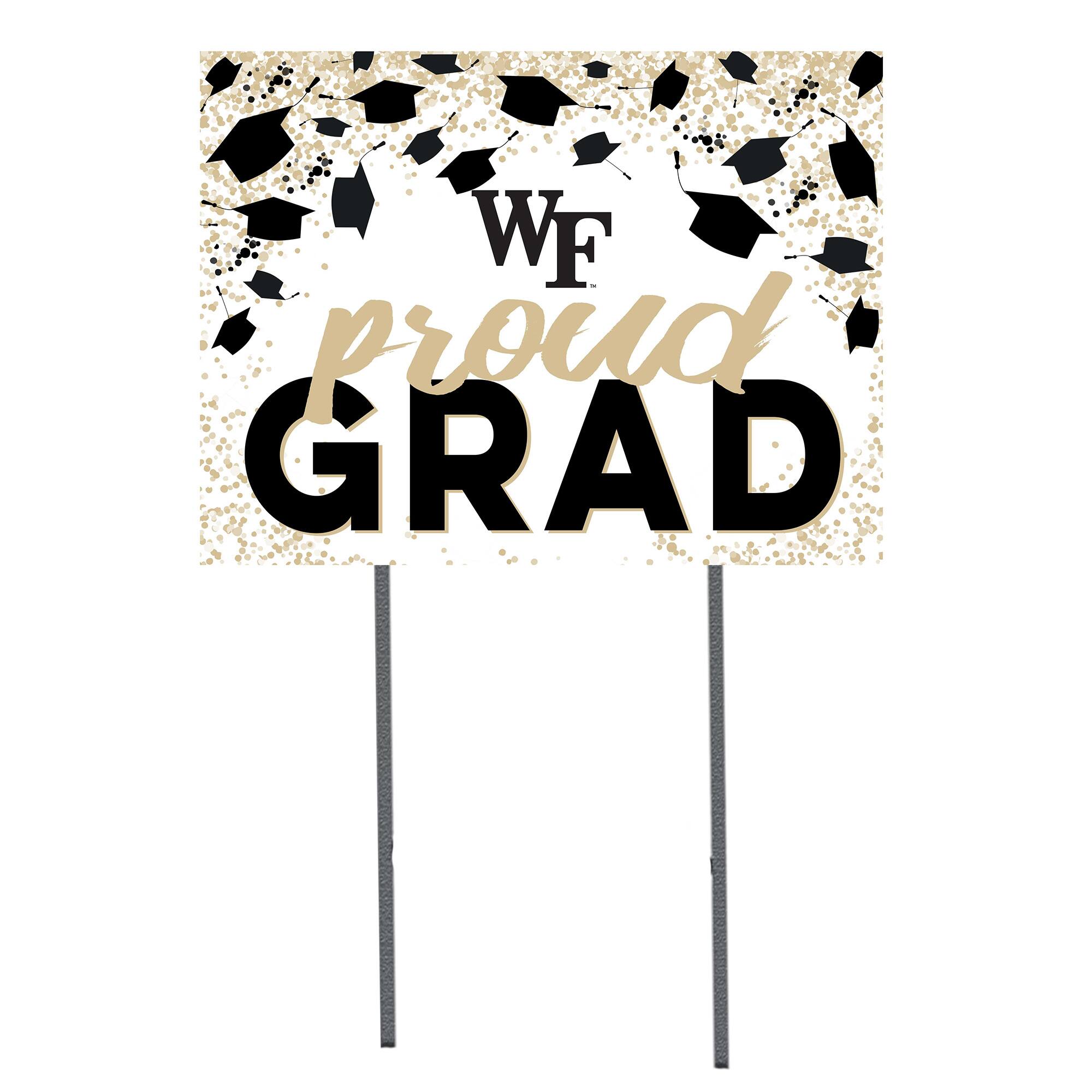 Wake Forest Demon Deacons 18'' x 24'' Grad Yard Sign