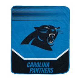 Pegasus - Carolina Panthers 50- x 60- Half Tone Lines Tab Blanket - Multicolor