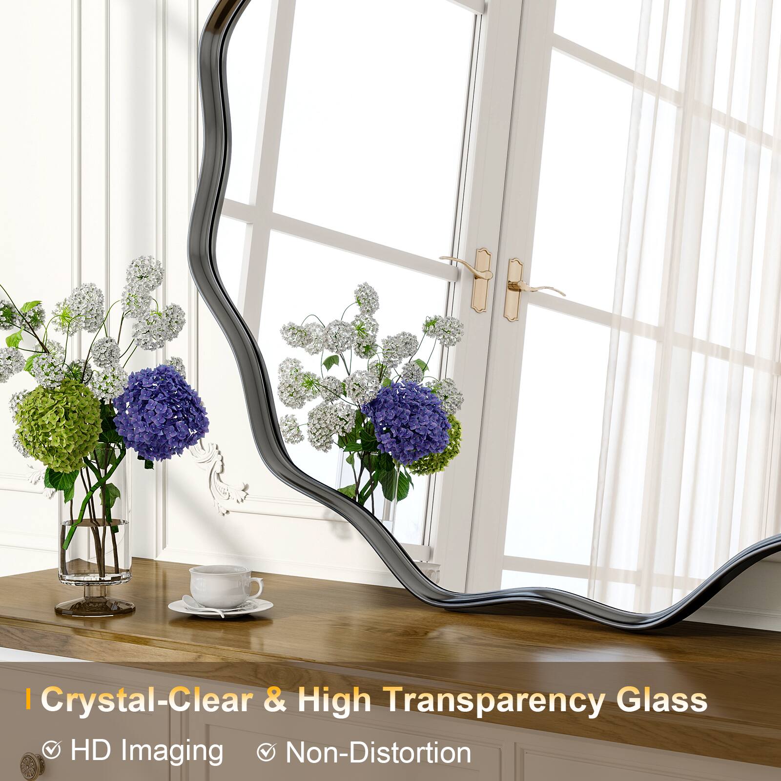 Crystal-Clear & High Transparency Glass  
HD Imaging  
Non-Distortion