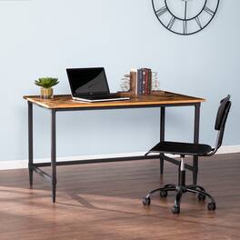 TinyHomie - Lawrenny Reclaimed Solid Wood Desk - Black