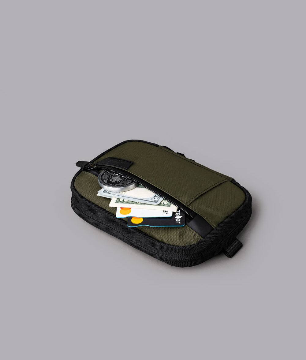 Alt View 7. ALPAKA - Admin Pouch Pro - Compact EDC Organizer with Modular Carry Options - Olive Green X-Pac X42.