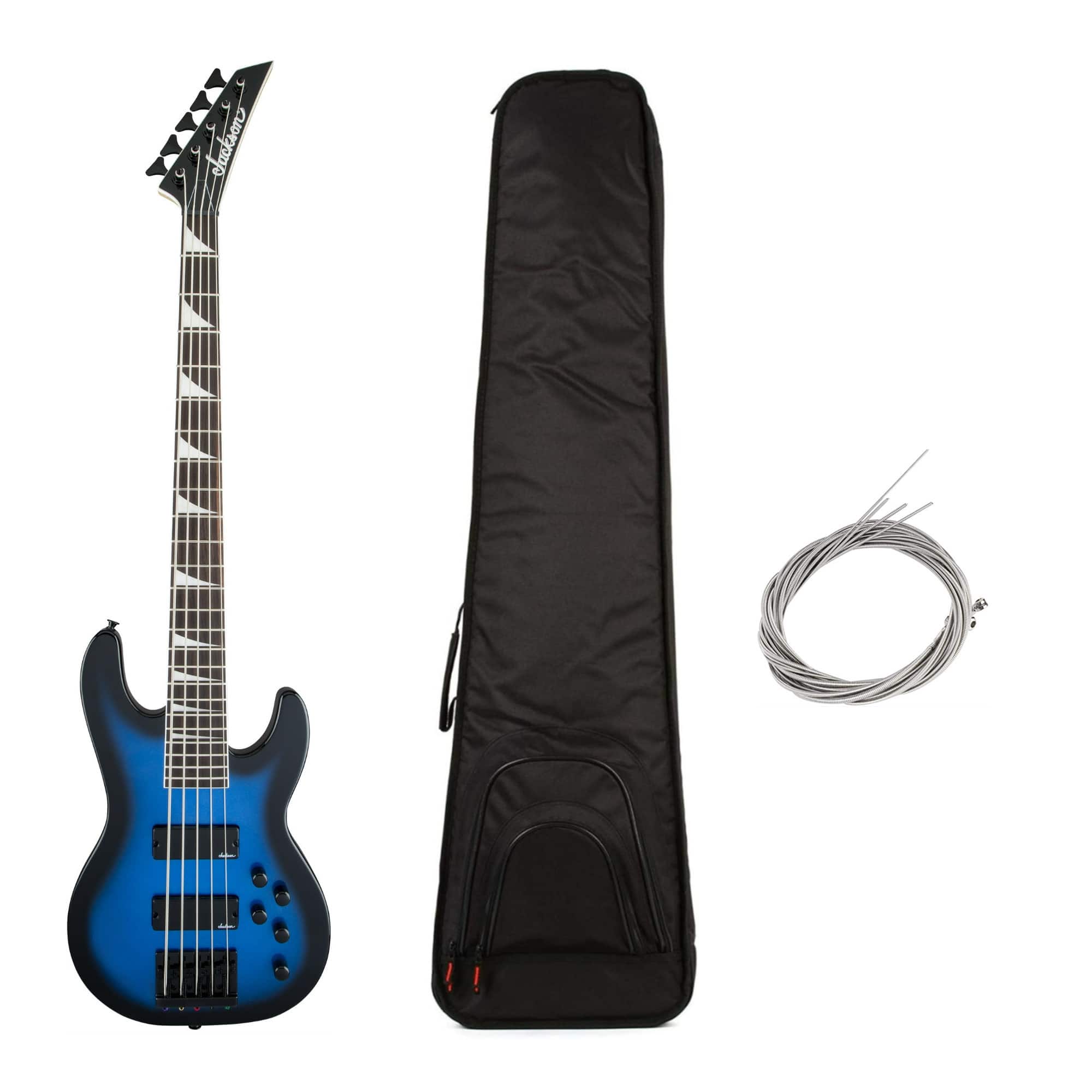 Jackson - JS Series Concert 5-String Electric Guitar (Blue) with Bag and Strings
