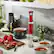Accessories. KitchenAid - Cordless Variable Speed Hand Blender with Chopper and Whisk attachment - KHBBV83 - Empire Red.