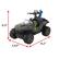 The text on the image reads "6.5" UNSC E:010 V 4.63" 8.2"." This information is related to the size of a toy vehicle, specifically a green and black toy jeep. The first measurement, 6.5", represents the height of the vehicle, while the second measurement, 4.63", is the width, and the third measurement, 8.2", is the length. These measurements provide a scale for the size of the toy vehicle.