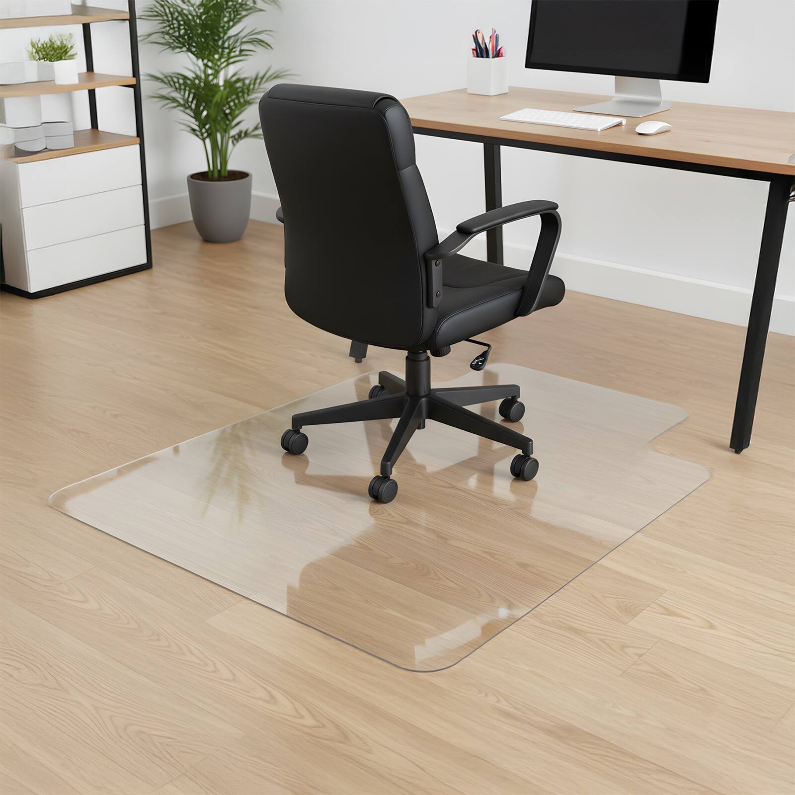 Alt View 3. Winado - Frosted Surface Office Chair Mat 30" x 48" Mat for Carpet-Free Floor Protection - Clear.