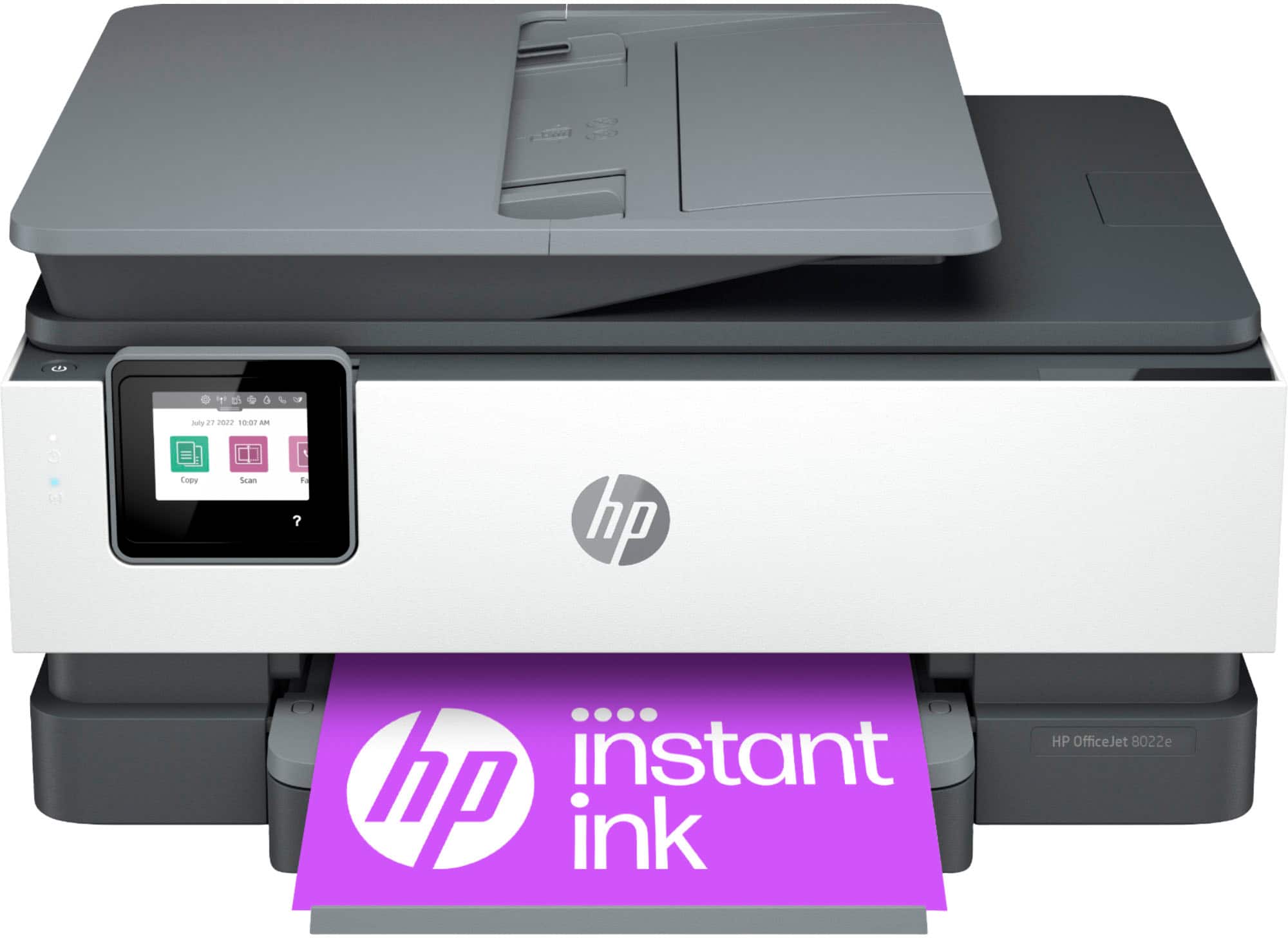 C - - hully 21 2022 s0:07 AM Copy Scan d ? hp instant ink HP OfficeJet 8022e