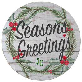 Jardine - New Jersey City Gothic Knights 20'' x 20'' Season's Greetings Circle - White