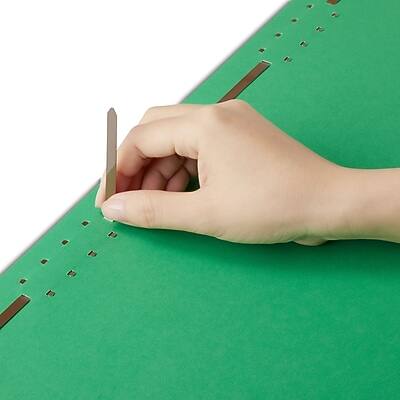 Alt View 3. Staples - Reinforced Classification Folder, 3/4" Expansion, Letter Size, Green, 50/Box  - Green.