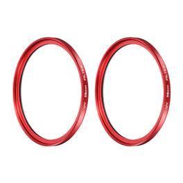 Unique Bargains - 58mm Ultra Slim Lens Filter 2pcs, Multi Coating Aluminum Circular Screw-in Protection for Photography