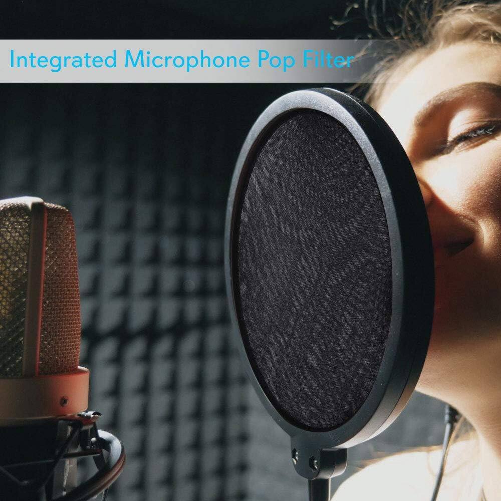 Integrated Microphone Pop Filter