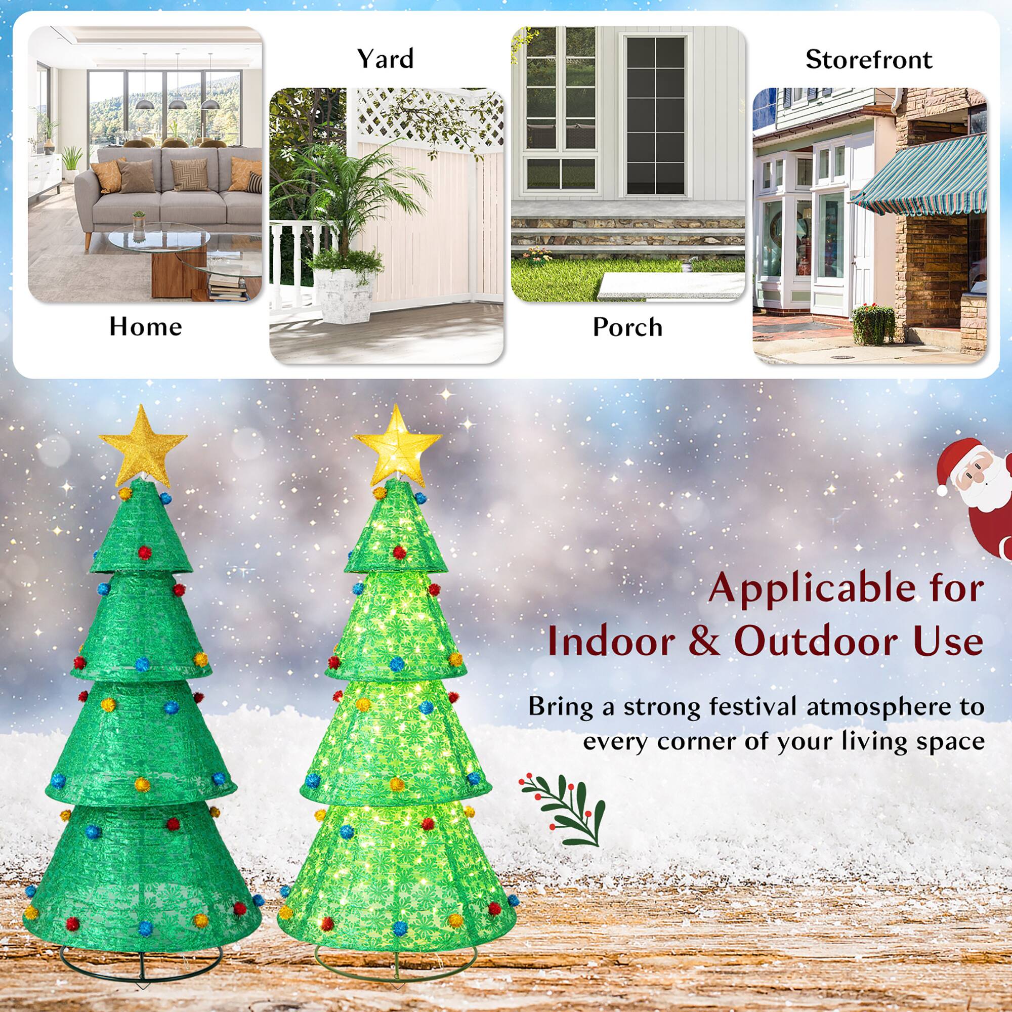 Yard  
Home  
Porch  
Storefront  

Applicable for Indoor & Outdoor Use  

Bring a strong festival atmosphere to every corner of your living space