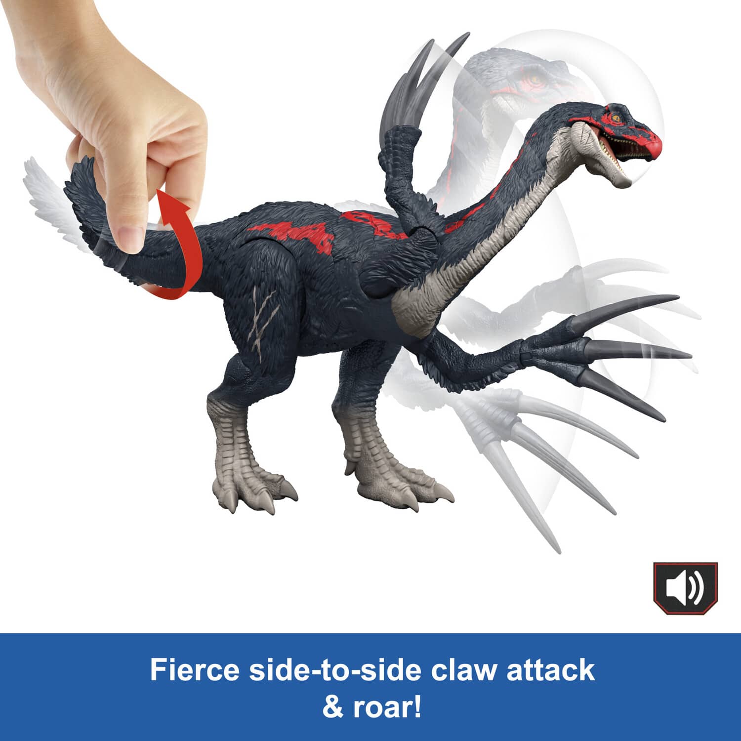 Mattel Jurassic World Slash 'N Roar Therizinosaurus Collectibles