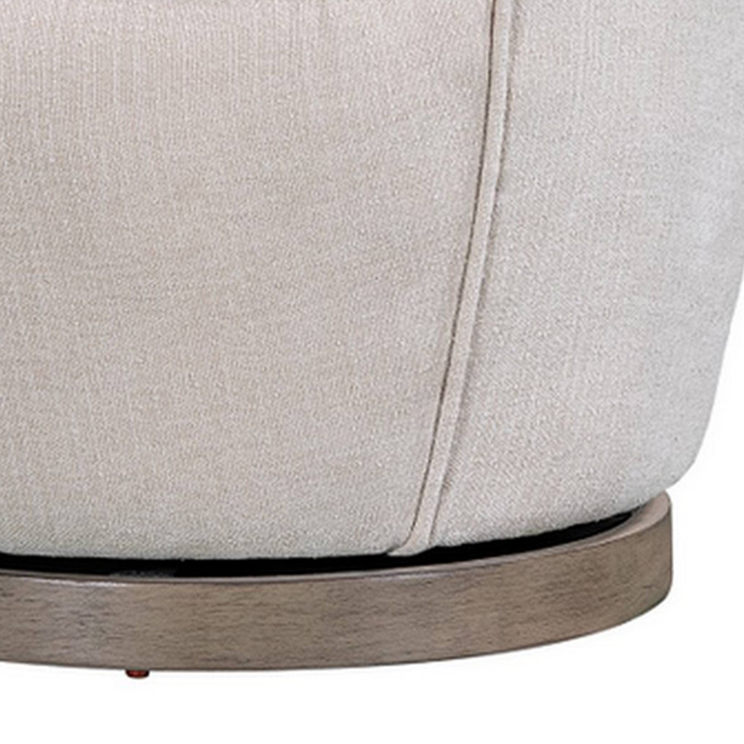 Back. Manhattan Lane - xia 32 Inch Armchair,  Aluminum Frame, Fade Resistant Fabric Cushions - Cream White.