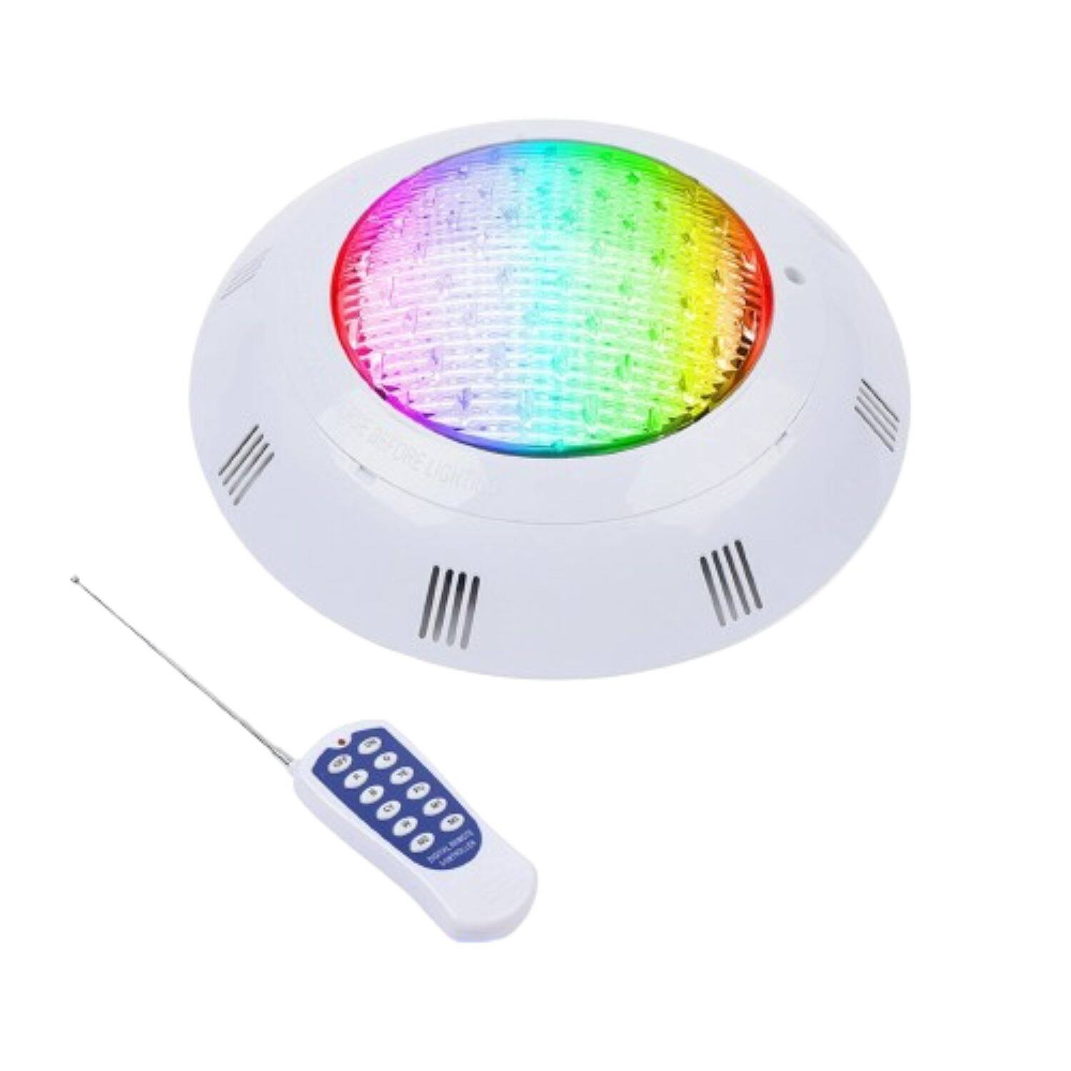 Angle. Home Collection - 12V RGB LED Pool Light – Waterproof Underwater Spa Lamp with Remote Control.